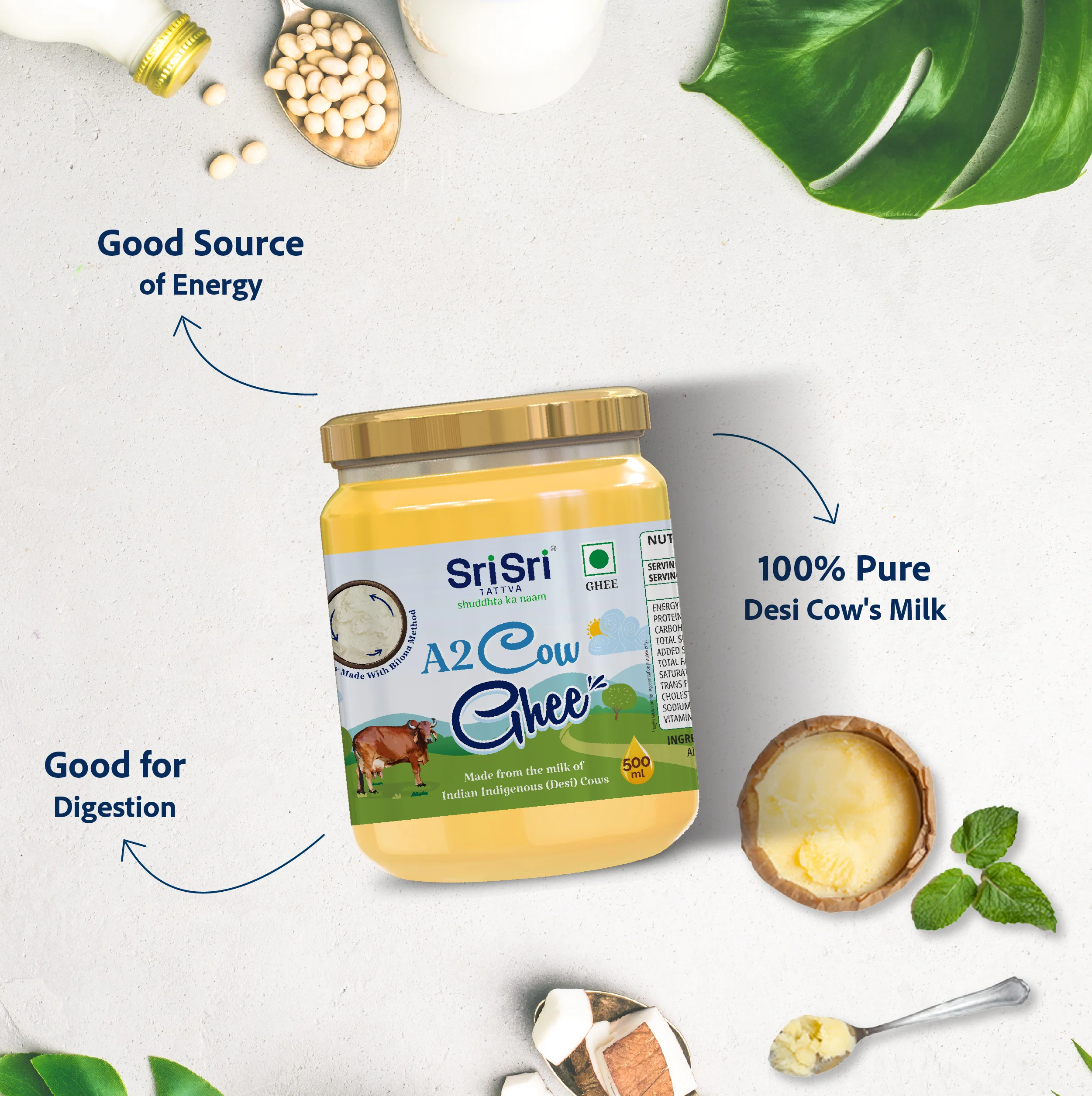 A2 Cow Ghee, 500 ml - Image 3