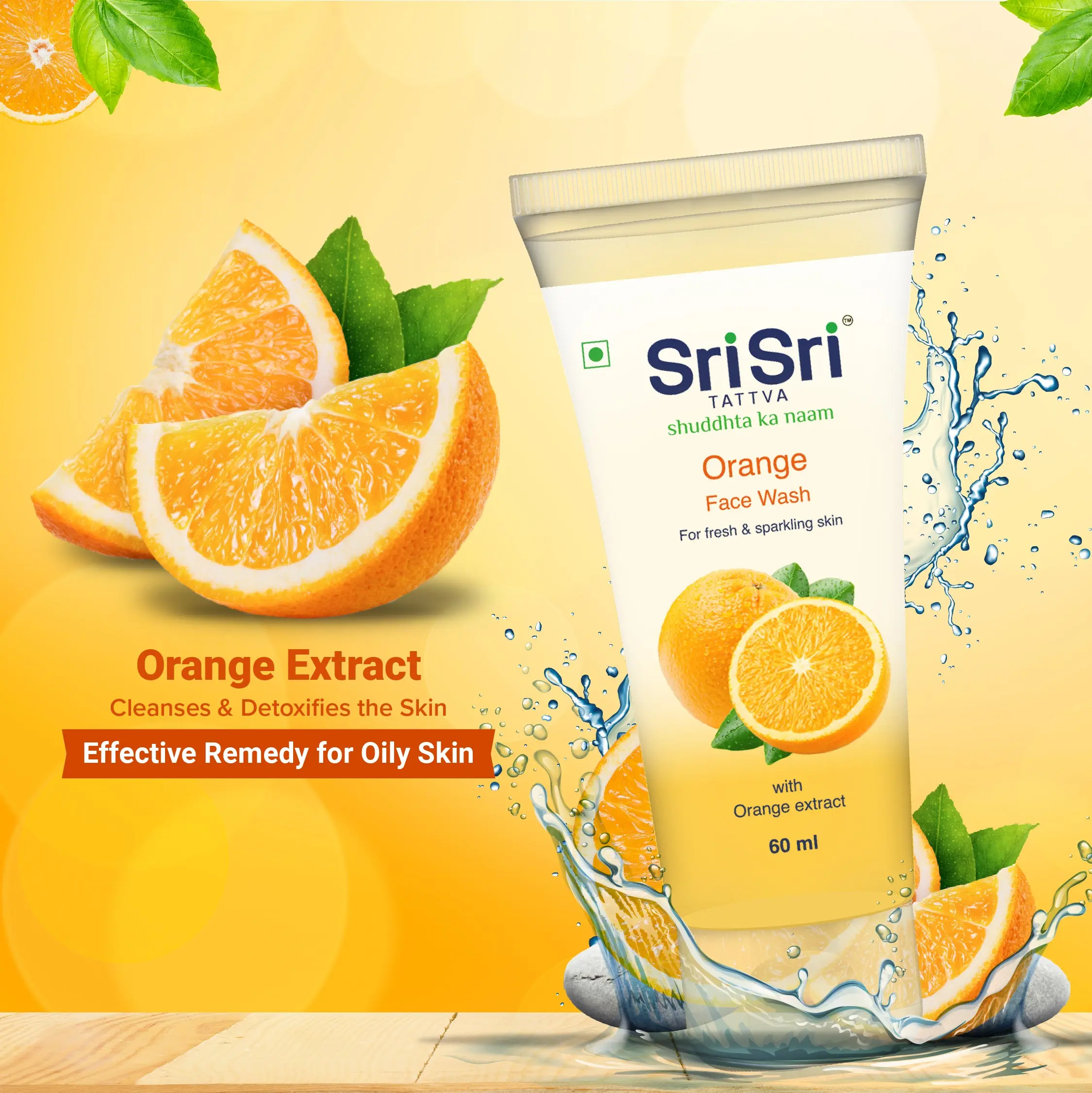 Orange Face Wash - Feel of Freshness, 60 ml - Image 3