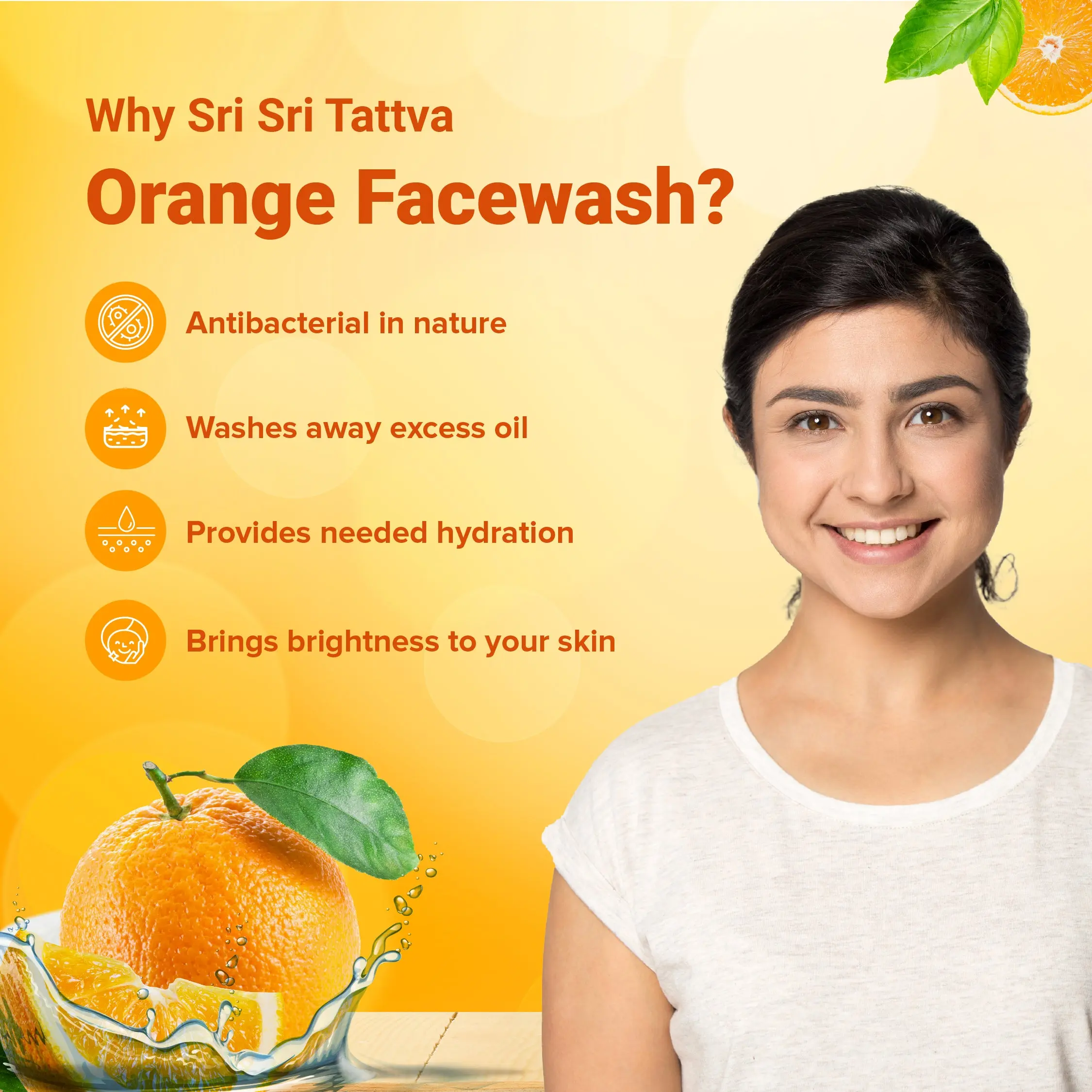 Orange Face Wash - Feel of Freshness, 60 ml - Image 4