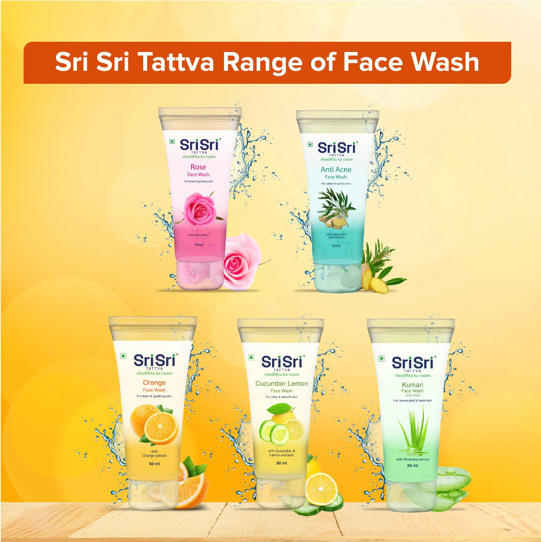 Orange Face Wash - Feel of Freshness, 60 ml - Image 7