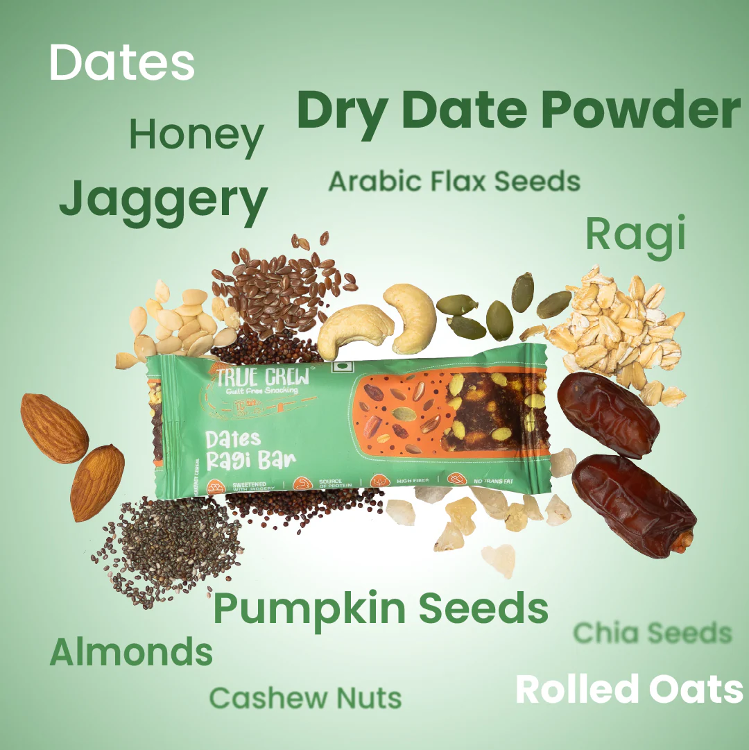 TRUE CREW - Dates Ragi Bar, 25 g - Image 4